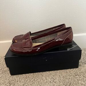 NIB Anne Klein Burgundy Loafers